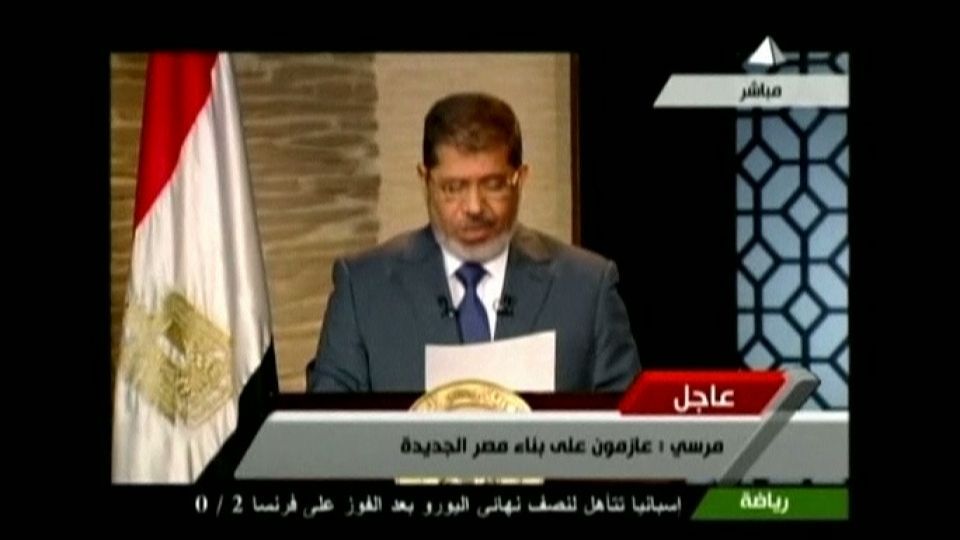 Nový egyptský prezident Muhammad Mursí