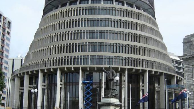 Budova novozélandského parlamentu Beehive