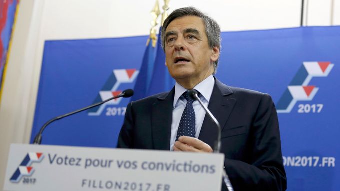 Republikánský kandidát na francouzského prezidenta François Fillon.