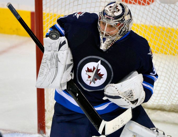 Ondřej Pavelec (Winnipeg Jets) v NHL 2013