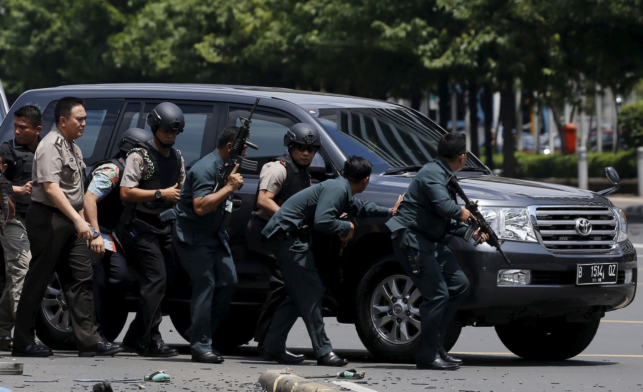 Indonésie - Jakarta - teroristický útok