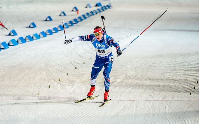 SP biatlon NMNM, sprint muži: Ondřej Moravec