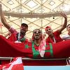 Belgie - Maroko, fotbalové MS v Kataru  2022, fanoušek Maroka