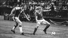 Bohemka - Slavia 11.9.82. Dobové fotografie z fotbalové sezóny mezi lety 1982 a 1983, kdy FC Bohemians Praha 1905 získal mistrovský titul v československé lize.