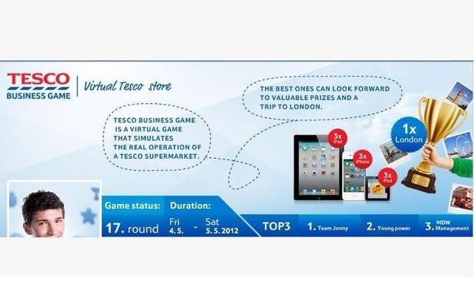 Soutěžící se Tesco snažilo nalákat na řadu odměn. K těm patří elektronika od Applu a týdenní zájezd do Londýna pro vítěznou skupinu z každé země.