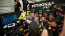 Valentino Rossi při posledním závodě kariéry v MotoGP ve Valencii.