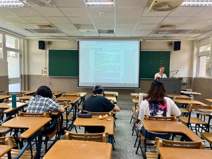 Výuka češtiny na tchajwanské univerzitě National Chengchi University.