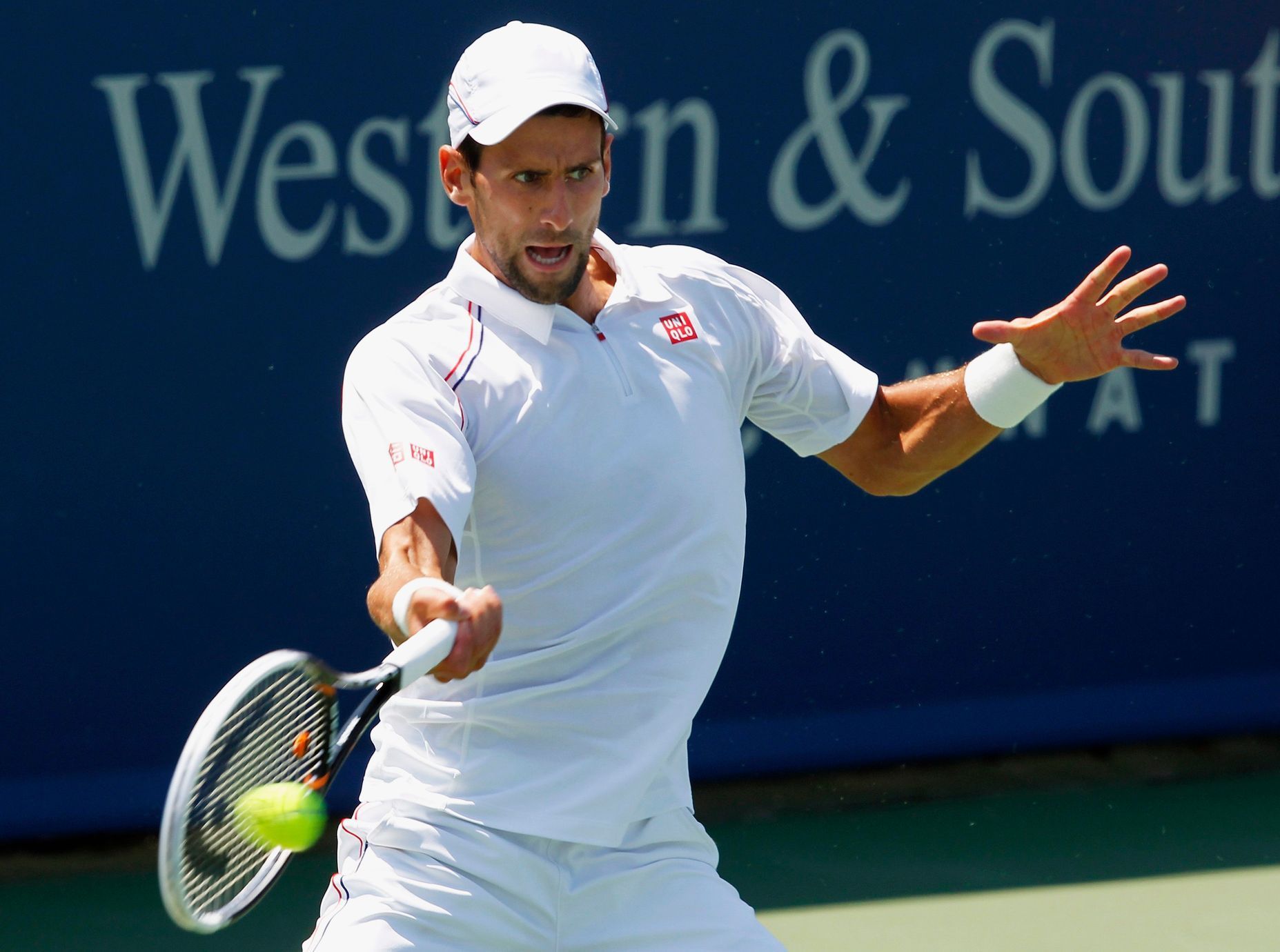 Novak Djokovič na turnaji v Cincinnati