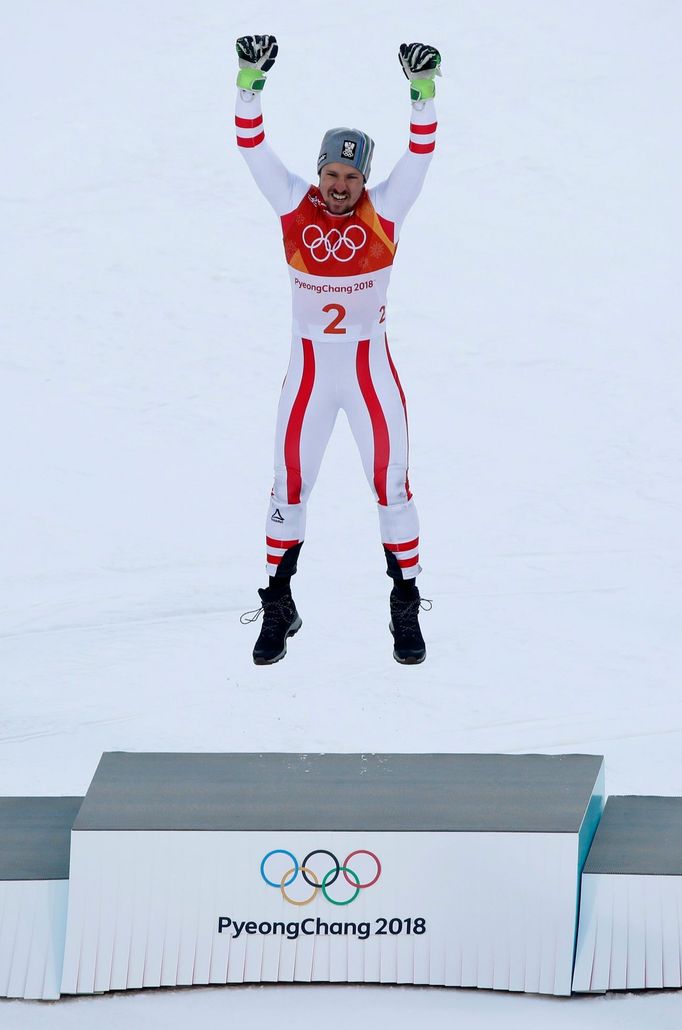 OH 2018, sjezdové lyžování, kombinace mužů, Marcel Hirscher (Rakousko)