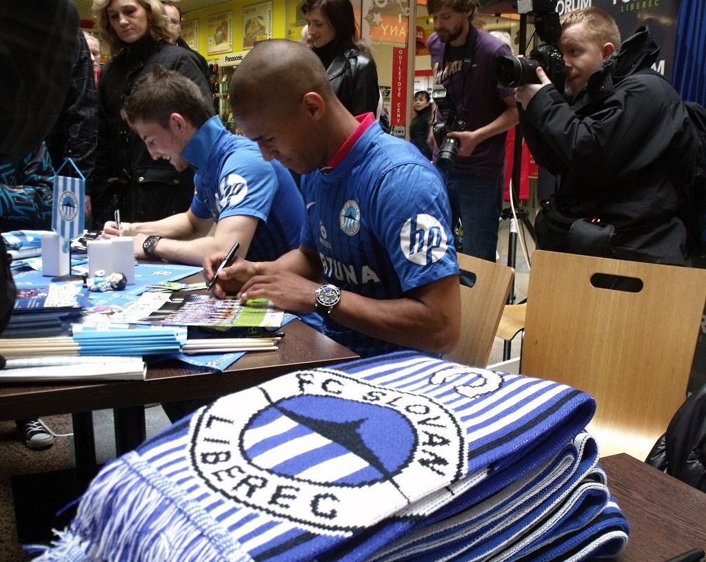 Liberec před zápasem se Spartou (GebreSelassie)