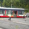 nehoda, Smíchov, Radlická, tramvaj, autobus