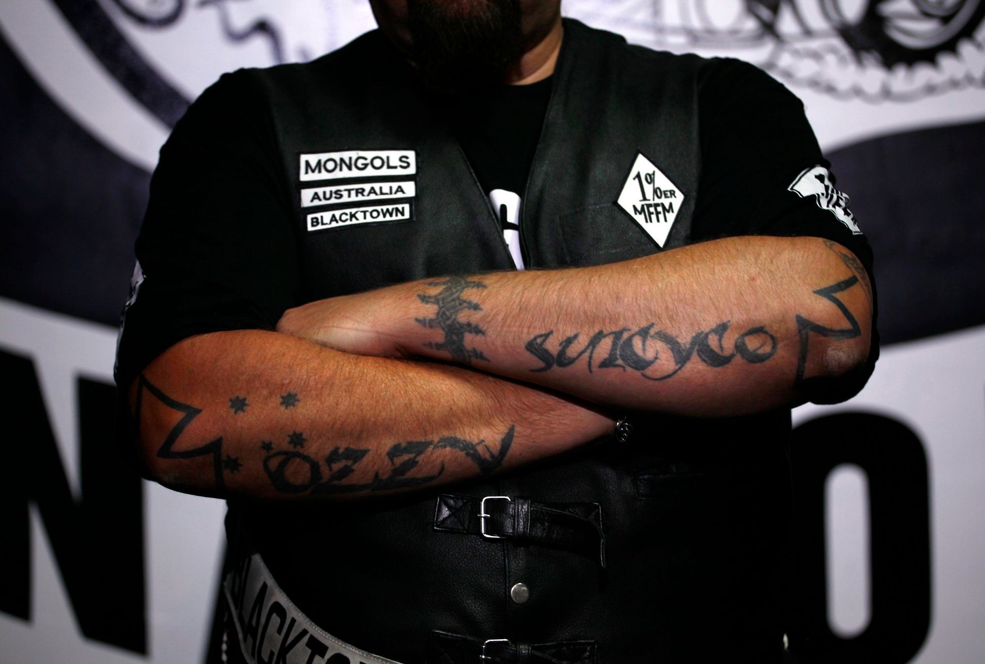 Member of the Mongols Motorcycle Club - 'Ozzie'