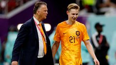 Louis van Gaal a Frenkie de Jong, MS v Kataru 2022