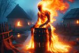 Podle folklóru je ohnivý muž duše hříšníka. Pozor, může vás zlákat do bažin, kde vás utopí, nebo vás může popálit i roztrhat.