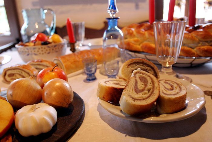 Štědrovečerní tabule u Mičků z Herálce pod Žákovou horou