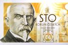 První pamětní bankovka v historii Česka je na světě. Bude vzácná, vytisklo se jí málo