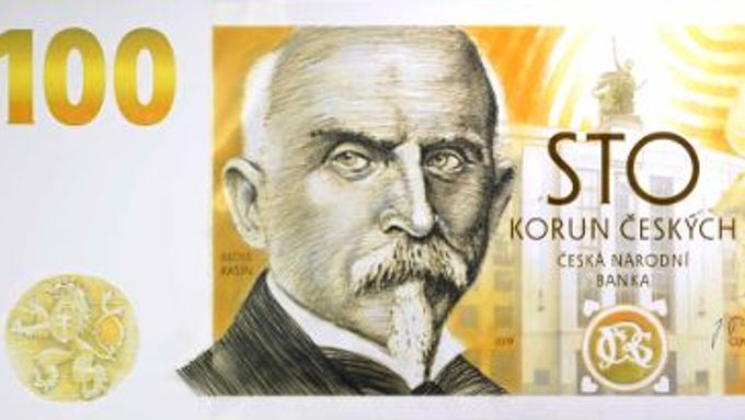 Pamětní bankovka - stokoruna s Aloisem Rašínem.