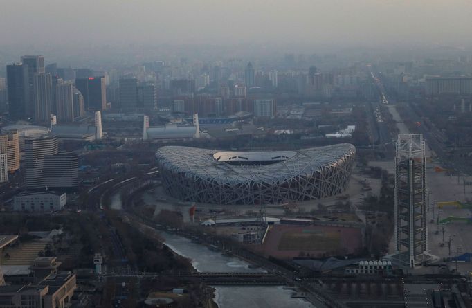 Stadiony pro olympiádu 2022: Národní stadion v Pekingu (Ptačí hnízdo)