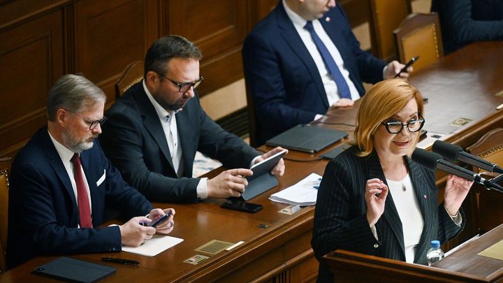 Ukažte svůj rozpočet! hádal se Fiala se Schillerovou. Drtivě jste prohráli, zaútočila; Zdroj foto: ČTK / Říhová Michaela