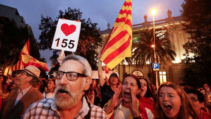 Protesty ve Španělsku.