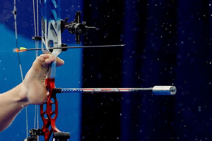 Paris 2024 Paralympics - Archery - Men's Individual Compound Open 1/16 Elimination Match 19 - Invalides, Paris, France - August 30, 2024  Matt Stutzman of United States i