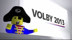 Piráti - lego - spot - volby