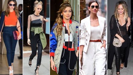 Kalhoty s vysokým pasem prodlouží nohy a uberou kila. Inspirujte se u celebrit