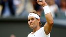 Rafael Nadal ve čtvrtfinále Wimbledonu 2022