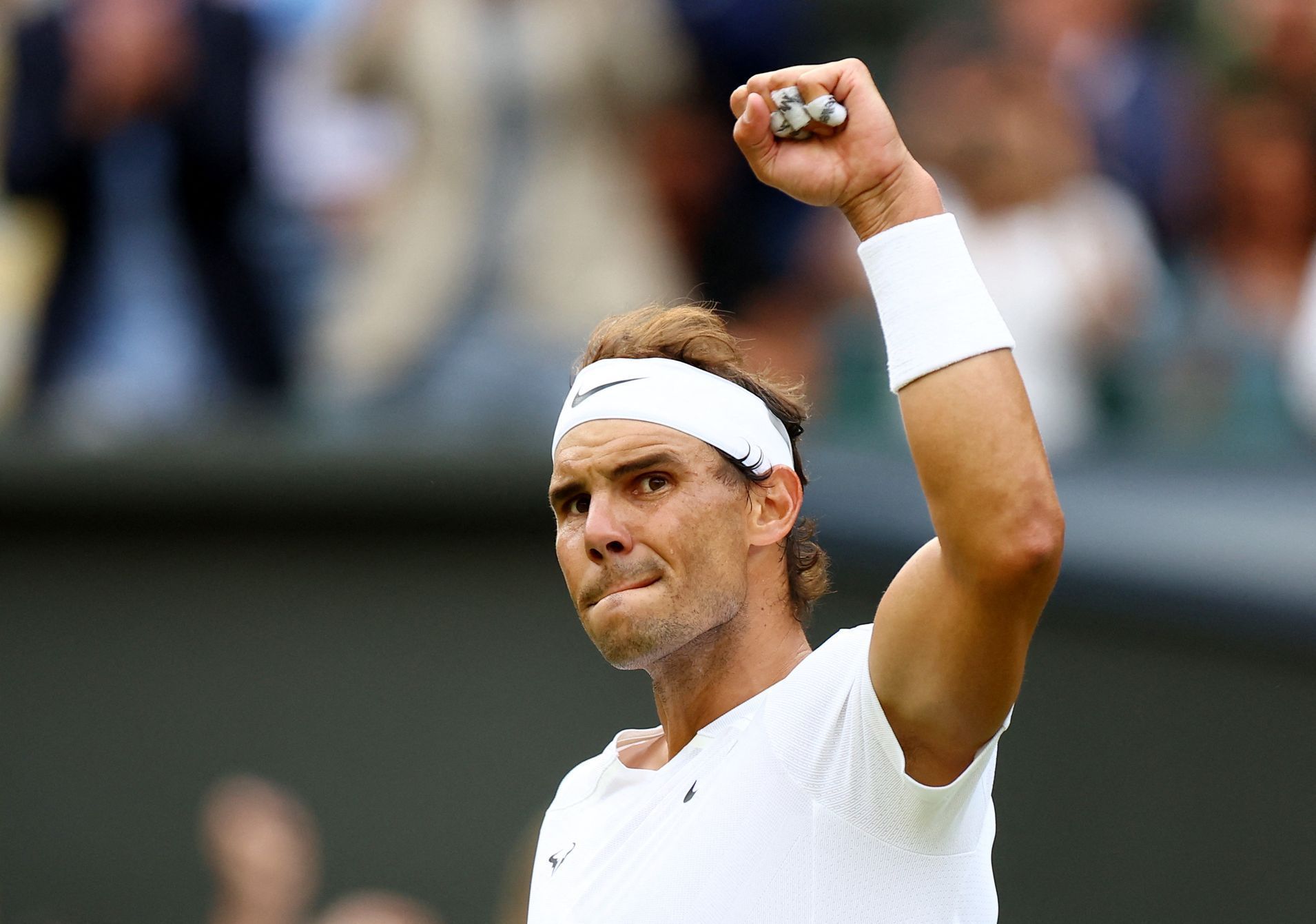 Rafael Nadal ve čtvrtfinále Wimbledonu 2022