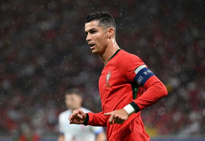 Cristiano Ronaldo v zápase Eura 2024 Portugalsko - Česko