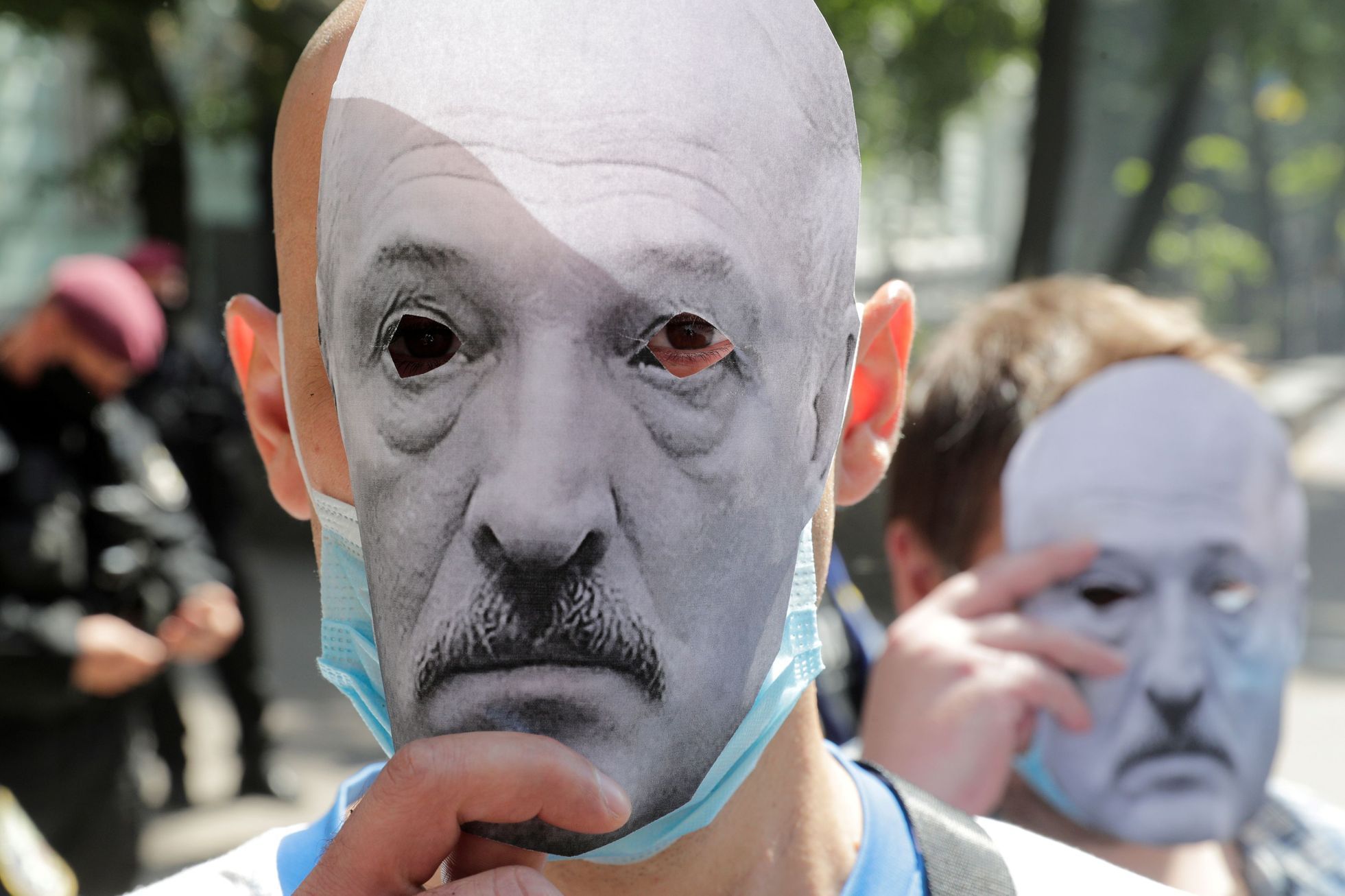Protest Bělorusko demonstrace Alexandr Lukašenko