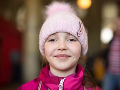 Soňa, six, from kyiv, says she has never traveled like she does now.