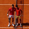 Novak Djokovič a Carlos Alcaraz před finále dvouhry na OH 2024 v Paříži