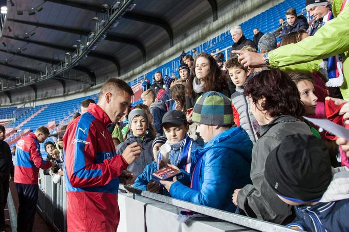 Trénink české fotbalové reprezentace v Ostravě před zápasem proti Ázerbájdžánu. Pavel Kadeřábek