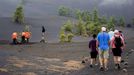 Záběr z fotoreportáže ukazující ostrov La Palma, který patří do souostroví Kanárské ostrovy, rok po erupci sopky Cumbre Vieja.