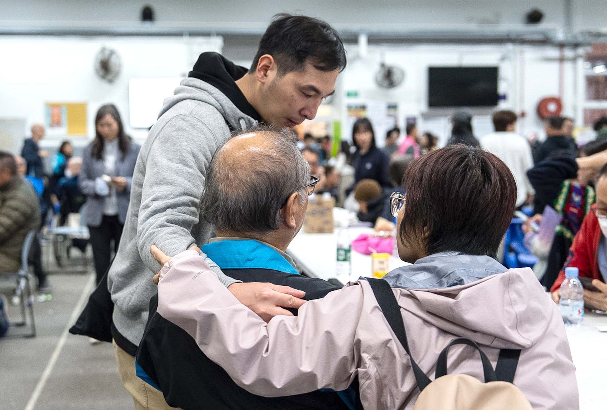 Hong Kong, Čína, bytový komplex, požár