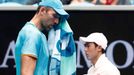 Ivo Karlovič a Kei Nišikori na Australian Open 2019