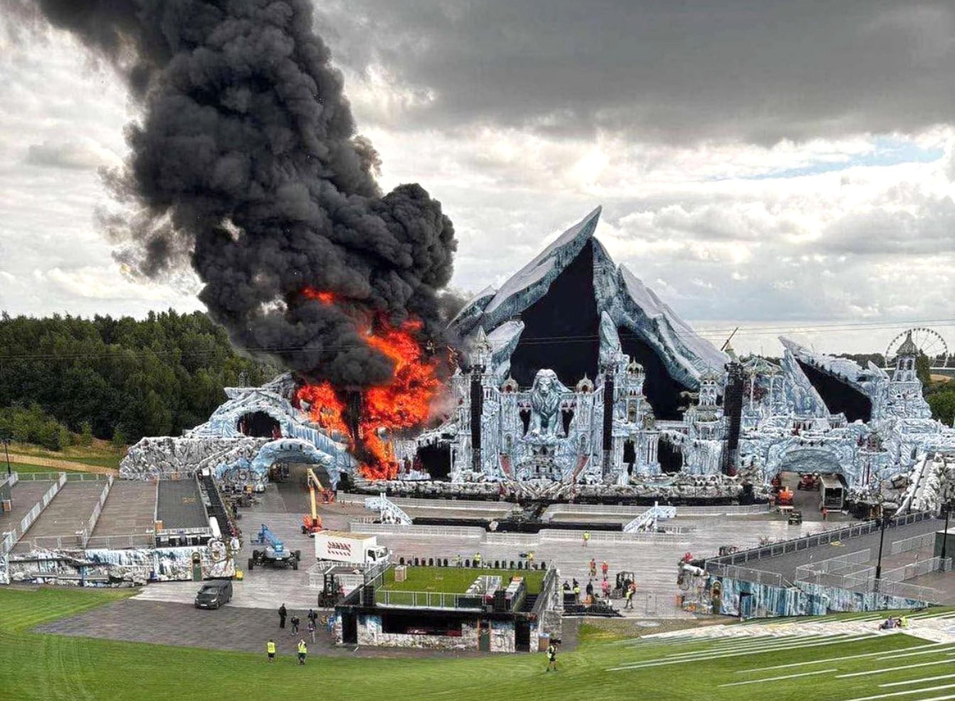 Tomorrowland, festival, požár, Belgie