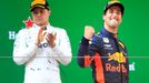 F1 VC Číny 2018: Valtteri Bottas, Mercedes a Daniel Ricciardo, Red Bull