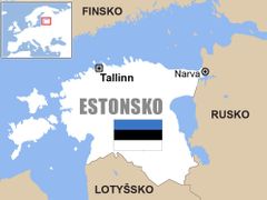 Mapa Estonska