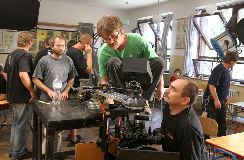 Filmový štáb ve třídě