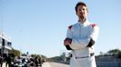 Romain Grosjean při prvních testech monopostu IndyCar.