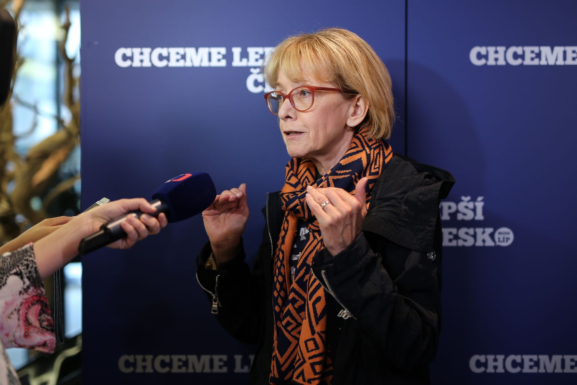 Helena Válková ve volebním štábu ANO