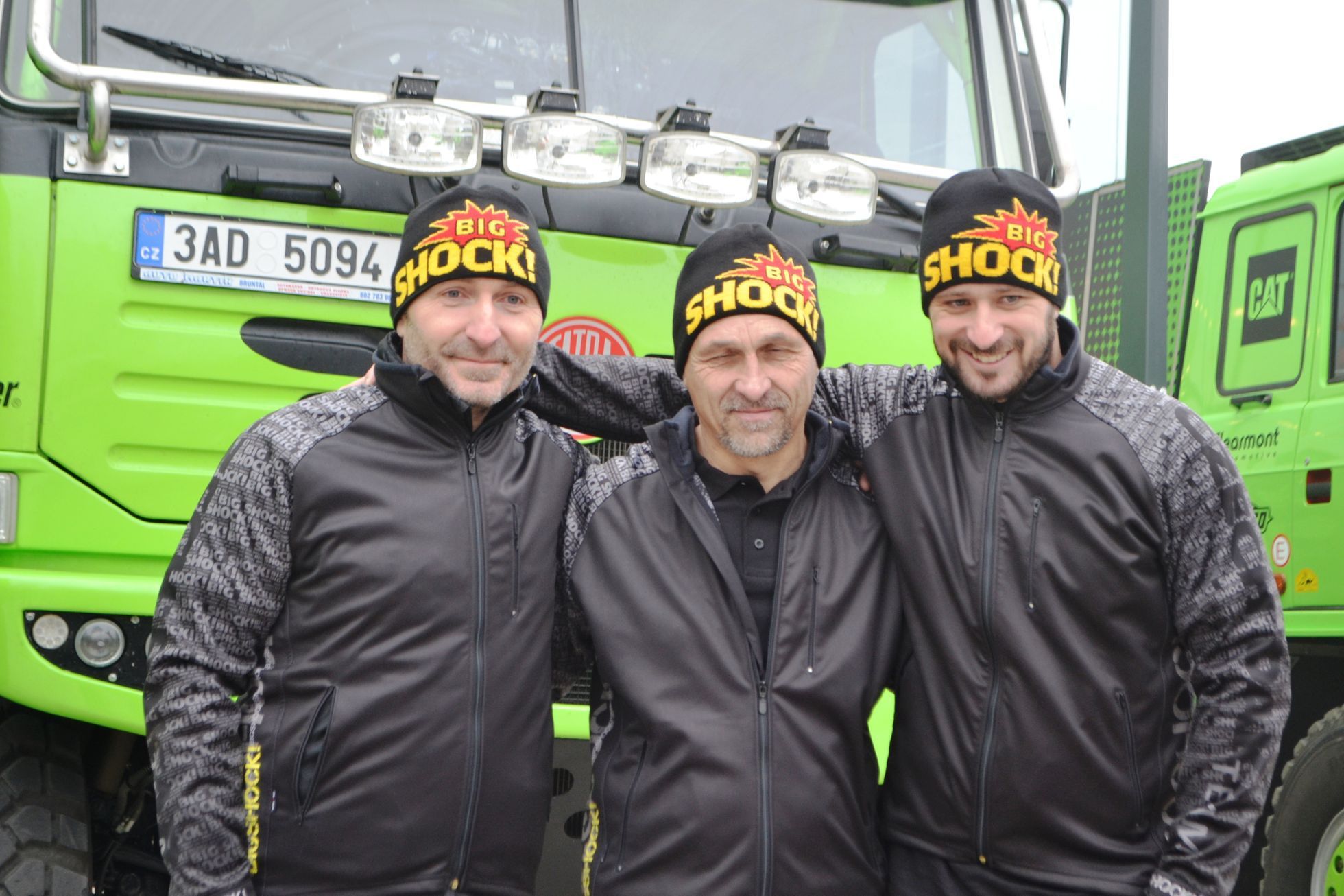Czech Dakar tým: Tomáš Vrátný a jeho posádka Milan Holáň a Jaroslav Miškolci
