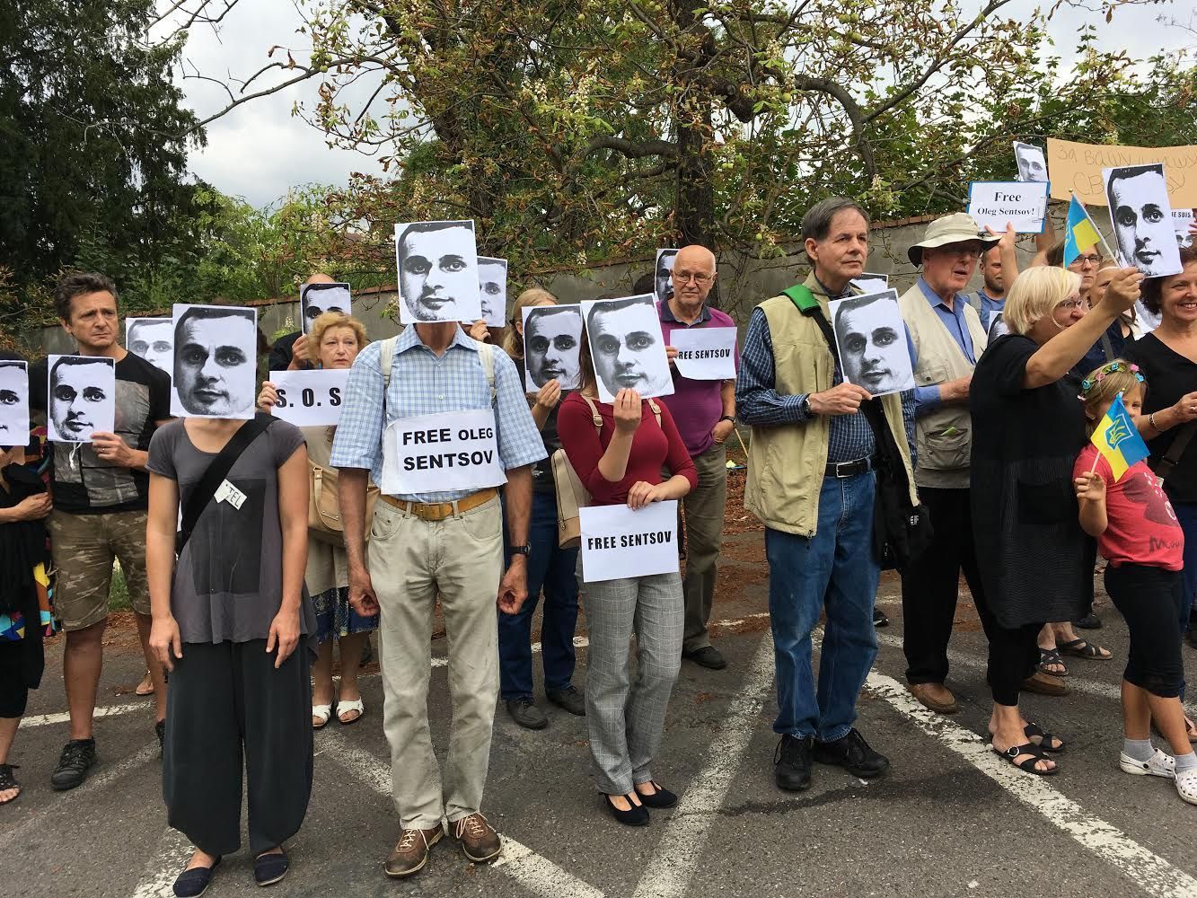 Protest za propuštění politických vězňů v Rusku