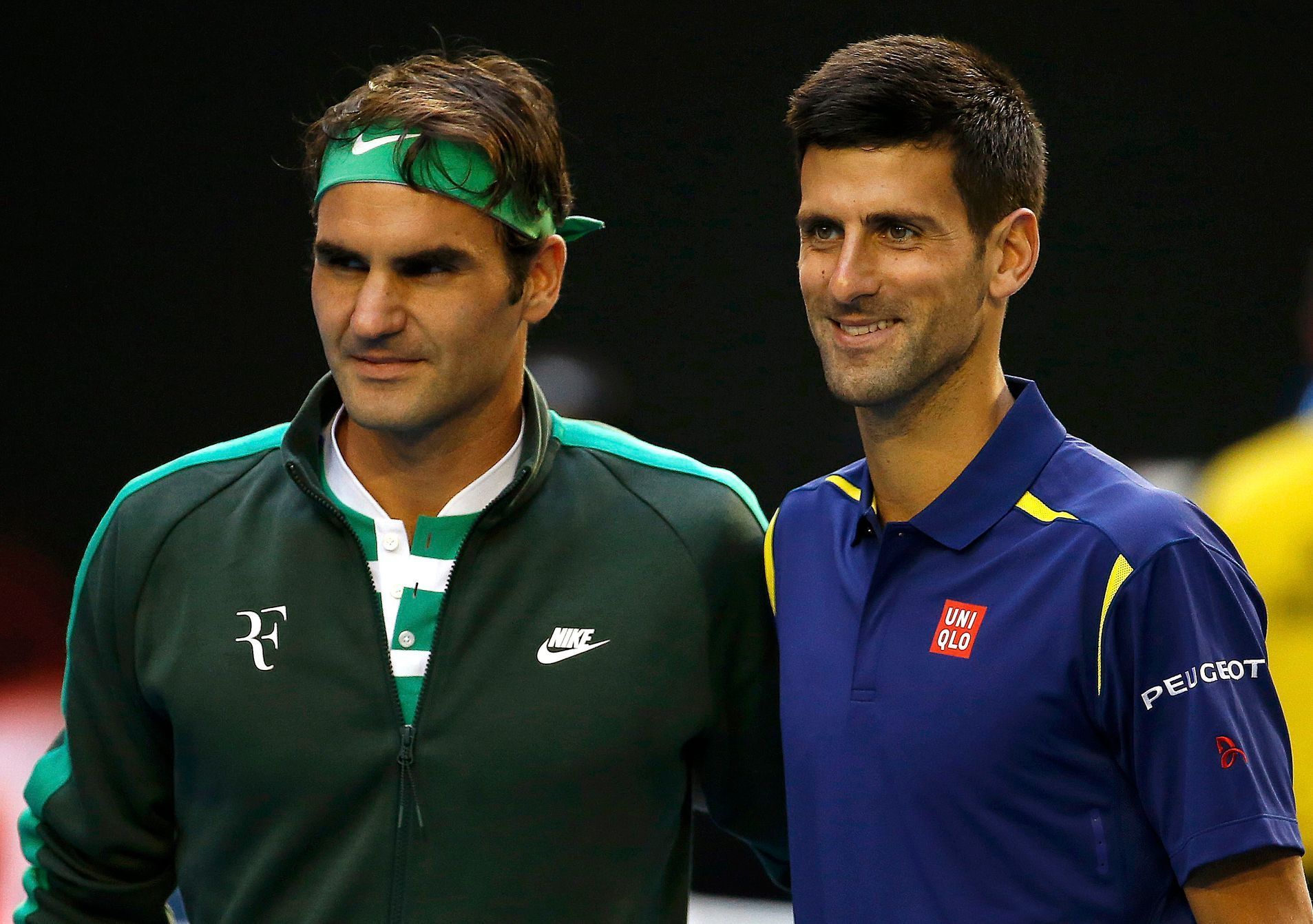 Roger Federer a Novak Djokovič v semifinále Australian Open 2016