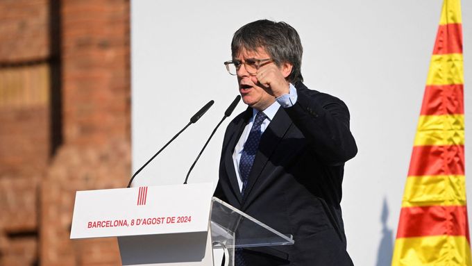 Katalánský expremiér Carles Puigdemont.