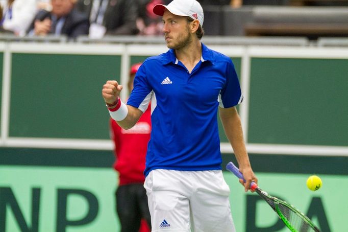 Davisův pohár Česká republika vs. Francie (Lucas Pouille)