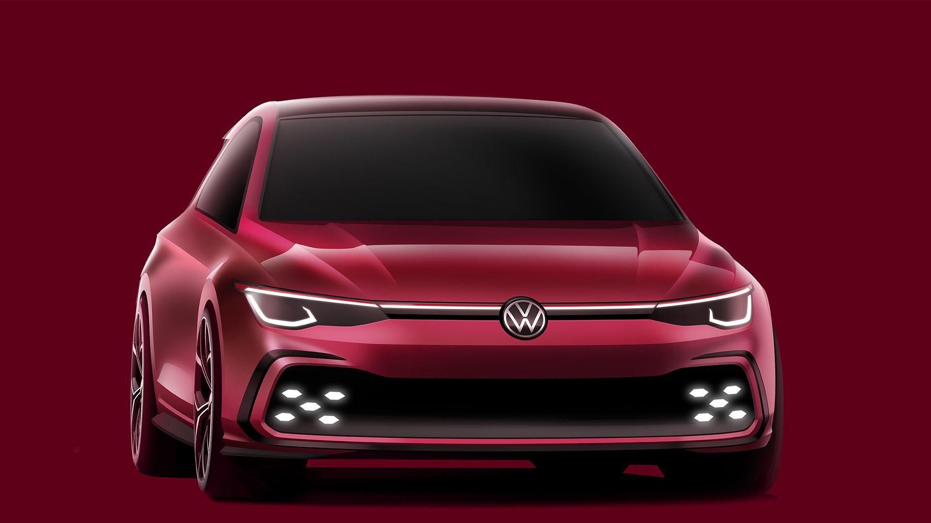 Volkswagen Golf GTI tvorba design skica
