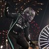 Lewis Hamilton z Mercedesu slaví triumf ve Velké ceně Bahrajnu 2021